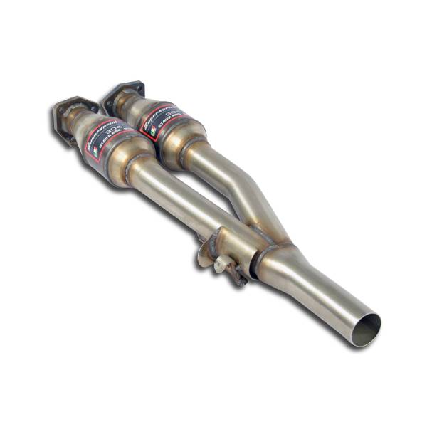 Supersprint Vorderrohr “Y-Pipe” mit Rechts + Links Sport Metallkatalysator passend für VW GOLF II RA