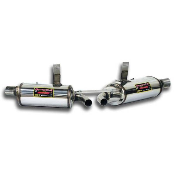 Supersprint Endschalldämpfer Rechts + Links Racing passend für PORSCHE 986 BOXSTER 2.5i 96 -> 99
