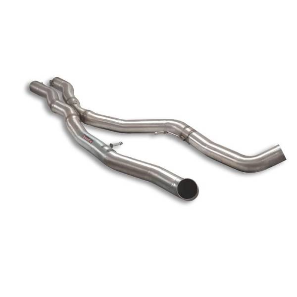 Supersprint Mittelrohr X-Pipe + Verbindungsrohr Kit Rechts + Links passend für BMW E92 Coupe (S85 M5