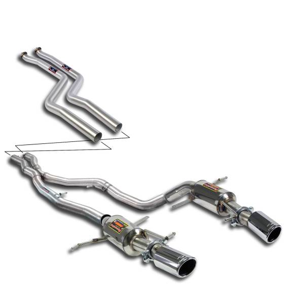 Supersprint Race Sound Kit passend für BMW E92 Coupe 335is Bi-turbo (326 PS N54T Motor - USA) 09 ->