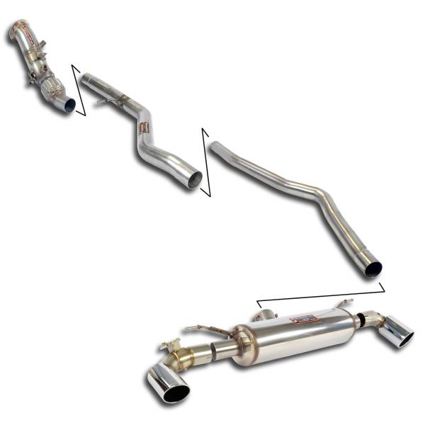 Supersprint Track performance pack mit Klappe (Automatikgetriebe) passend für BMW F20 / F21 125i 2.