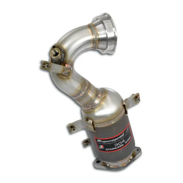 Supersprint Rohrsatz ab Turbolader mit Sport Metallkatalysator 200 CPSI passend für 695 ABARTH 1.4T