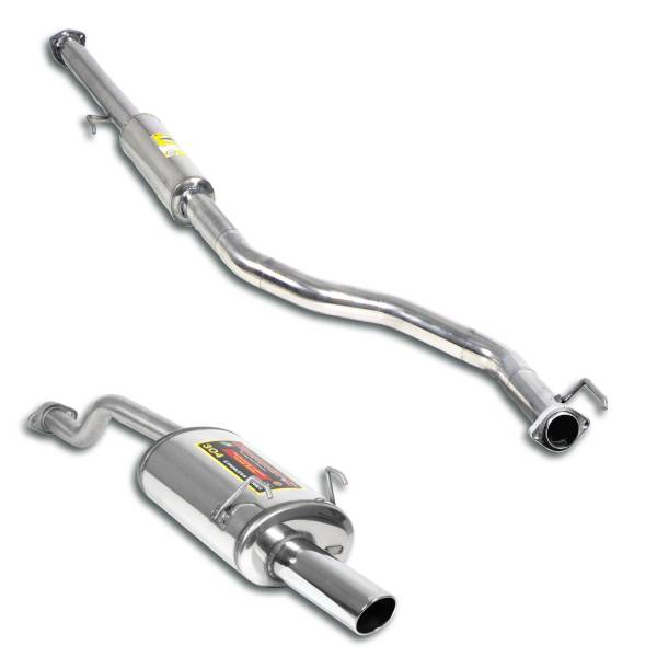 Supersprint Sport package Ø50, Cat.-Back passend für HONDA CIVIC 5d. 1.8 VTi 97 -> 00