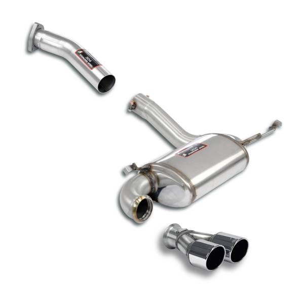 Supersprint Rear muffler package passend für AUDI Coupe S2 Quattro 2.2i Turbo (230 PS) 93 -> 95