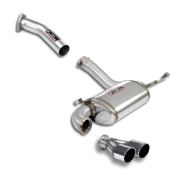 Supersprint Rear muffler package passend für AUDI Coupe 2.6i Quattro (150 PS) 93 -> 95